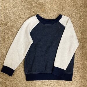 Navy and White Kids Raglan Sweater